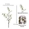 Camilla White Artificial Cherry Blossom Branch 33" Set of 3 | Realistic Faux Silk Stems for Wedding, Party, Event Décor | Japanese Cherry Blossom Floral Arrangement